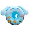 Flotador de Piscina Patito Feo PVC Engrosado Lentejuela Amarillo Luz de Luna Flotador Asiento Flotador Salvavidas Infantil Flotador de Axilas Flotador