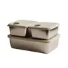 Juego de Cajas de Almacenamiento para Refrigerador de Acero Inoxidable 304 Personalizado, Contenedores para Preparación de Comidas Reductores de Grasa, Apilables, Loncheras Aptas para Microondas, Transfronterizo
