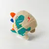 Bonito Sombrero de Orejeras de Dibujos Animados de Dinosaurio para Niños, Gorro de Punto para Bebé, Cálido Sombrero de Lana Infantil para Otoño e Invierno, Cortavientos para Niñas