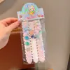 Pegatina de Flequillo de Velcro para Niñas Peine Organizador Domador de Cabello Rebelde a Cuadros Color Café con Leche Pinza para Cabello de Bebé Accesorios para el Cabello