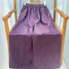 Nuevos pantalones de pierna ancha de jacquard de rayón estilo chino para otoño, con cintura elástica, estampado oscuro retro, caída suave, efecto adelgazante y corte recto holgado