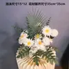 Nova decoração de casamento flor artificial de casamento teto flor artificial flor de plástico fileira de chão guia de flores arranjo de flores palco T