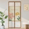 Cortina de Puerta de Malla de Verano Más Vendida en Taobao Dibujos Animados Ins Planta Verde Lirio del Valle Cortina de Puerta Anti-Mosquitos Estilo de Malla Superior e Inferior