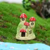 Micro paisagem decoração resina artesanato cartoon casa na árvore diy paisagem decoração acessórios material