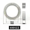 Rolamento de esferas de parede fina de sulco profundo de 25*37*7mm de fábrica 6805ZZ/2RS 6805 rolamento 61805