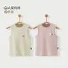 Conjunto de 2 camisetas para bebé, tops finos de algodón puro de clase A para verano para niños y niñas, camisetas sin mangas tipo tank top caladas para recién nacidos