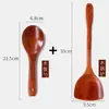 Espátula de Madera de Azufaifo Ácido Espátula para Sartén Antiadherente Espátula para Saltear Madera Maciza Espátula de Cocina para el Hogar Espátula con Mango Largo Olla