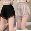 Calcinha de Renda com Saias Pode Ser Usada por Fora para Evitar Exposição, Shorts de Segurança, Tamanho Grande Solto Sexy Verão Fino Pijama