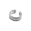 517 Estilo coreano INS diseño nicho retro envejecido todo-fósforo anillo protector de rejilla plata esterlina S925 anillo femenino