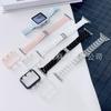 Adequado para Apple Smart Watch Apple Watch Fivela Dobrável de Três Contas Pulseira e Conjunto de Capa Cor Doce