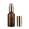 Botella de Aceite Esencial Marrón de 30 ml, Botella Marrón de Vidrio con Gotero, Botella Gotero, Botella Dispensadora de Muestras, Botella Atomizadora con Acabado Mate
