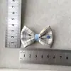 Lindos accesorios de lazo a cuadros con textura en forma de corazón para calcetines, bolsos, muñecos de mascotas, materiales decorativos, decoraciones DIY para zapatos y teléfonos móviles