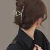 Pinza para el Cabello Trenzada con Pedrería Estilo Ins, Exquisita Pinza de Garra para la Parte Posterior de la Cabeza, Pinza de Tiburón, Pasador Elegante de Moda, Accesorio para el Cabello
