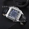 2024 Reloj de Tarjeta Cuadrado de Acero Inoxidable para Hombre con 3 Pines, Reloj de Cuarzo con Segundero y Calendario, Fabricante, Venta al por Mayor, Una Pieza