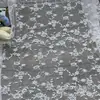 Tecido leve de renda floral de verão para vestidos, xales de proteção solar e peças de renda