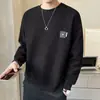 Sudadera con cuello redondo para hombre Camiseta de manga larga para hombre Nueva tendencia de estilo Otoño Primavera Ropa de Otoño Marca Tendencia Camiseta básica Top para hombre