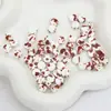Cuentas Redondas de Cerámica Manchada de 8 mm Forma de Pastel Planas Hechas a Mano para Joyería DIY Colgante Pulsera Pulsera Cuentas Sueltas Pequeños Accesorios Material