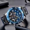 [Reloj de Pulsera para Hombre Meger Cronógrafo Deportivo Multifuncional Calendario Luminoso Resistente al Agua Shi Ying] Modelo: 2084G
