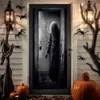 Cortina de Porta com Decorações de Halloween Esqueleto Horror Bruxa Atmosfera Festiva para Interior e Exterior Estoque Transfronteiriço