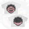 Camiseta Impresa de Manga Corta para Hombre Estilo Harajuku Estilo Chico Genial Patrón de Dibujos Animados Hip-Hop Nuevo de Verano 2026 Ropa Transfronteriza