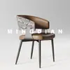 Silla de Comedor de Lujo Ligero Estilo Italiano con Respaldo, Adecuada para Comedores Domésticos, Silla con Respaldo Minimalista Moderno Nórdico, Taburete de Reunión para Hotel