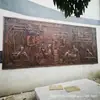 Gran Mural de Bronce en Relieve con Personajes Folclóricos del Ejército Rojo, Muro Cultural para el Campus de la Gran Muralla, Muro Cultural con Placa de Medicina Tradicional China