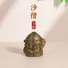 Sándalo Verde Dibujos Animados Viaje al Oeste, Wukong, Monje Tang, Zhu Bajie, Sha Seng, Piezas de Mano, Artesanías, Pequeños Adornos de Escritorio