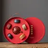 Ciudad Prohibida Wufu Taza Juego de Té de Arena Púrpura Traje Caja de Regalo Movido para Enviar Ancianos, Líderes, Maestros, Cumpleaños del Padre Regalo de Acompañamiento