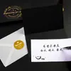 Cartões de felicitações com carimbo dourado, pequenos presentes criativos de aniversário, convites de agradecimento e bênçãos, presentes de feriado feitos à mão DIY para alunos darem aos professores