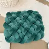 Macarrão Instantâneo Espandex Tecido Almofada Almofada Tecida à Mão Almofada Quadrada Almofada Lombar de Sofá Almofada de Mesa Tatami para Estudante
