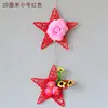 Colgante de pared de cinco estrellas colgante de pared simulado traje colgante de pared flor artificial de plástico cesta colgante decoración de pared interior pared interior decoración escolar Floricultura