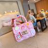 Crianças bonito dos desenhos animados Jelly Bag menina de silicone moeda bolsa Crossbody Bag Mini menina bolsa de mão pérola