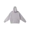 Nueva sudadera de otoño 420G peso pesado color liso compuesta con capucha de cuello redondo, sudadera unisex con logo estampado