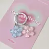 J89 Llavero Lindo Dulce Gelatina Flor de Cerezo Ins Mejor Amigo Pareja Regalo Estudiante Mochila Colgante Accesorios