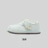 Zapatos populares estilo Birkenstock, forrados de felpa y engrosados para mujer, nueva colección de invierno 2026, cálidos y acogedores para estudiantes, zapatos versátiles para mujer