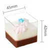 En stock taza cuadrada taza redonda múltiples tazas de postre taza para pudín taza para mousse plato cuchara de plástico desechable Amazon