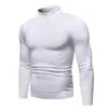 Nuevo Suéter de Punto para Hombre con Cuello Alto Medio, Suéter Sencillo de Punto, Camisa Básica Versátil de Color Sólido para Hombre, Colección Otoño/Invierno 2026