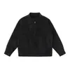 Jaqueta Masculina com Gola Alta 2026 Outono Nova Patchwork Workwear Solta Casual Outerwear Versátil Top para Adolescentes