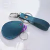 Portatarjetas Mini Bus Hecho a Mano Llavero Estuche de Cuero Estuche para Tarjeta Ic Cuero Genuino Portatarjetas de Control de Acceso Colgante Pequeño de Piel de Vaca