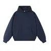 Venta al por mayor de sudaderas con capucha de forro polar de color sólido estilo europeo de 380G para otoño e invierno, disponibles en tallas grandes para hombres y mujeres, con diseños de moda y opciones de impresión personalizadas