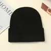 Gorro de Punto Liso Nuevo de Moda para Circunferencia de Cabeza Grande Gorro de Punto de Lana Acrílica de Invierno para Hombre Gorro de Punto Venta al por Mayor en Stock