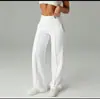 Calça Larga de Cintura Alta para Mulheres, Calça Esportiva de Corrida ao Ar Livre, Calça de Perna Larga Emagrecedora para Mulheres, Exportação