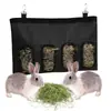 Bolsa de Feno para Coelho com Quatro Furos Transfronteiriça Bolsa Seca para Hamster Chinchila Porquinho-da-Índia Toupeira Bolsa de Alimentação