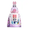 Copo térmico infantil Zootopia, aço inoxidável de alta estética, design fofo de desenho animado para estudantes, copo pequeno portátil com tampa traseira