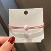 Corea del Sur simple lindo tela amor banda elástica cuadrada banda para el cabello redonda cinco estrellas cuerda para la cabeza tres en uno cuerda para el cabello venta al por mayor