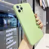 Nuevo Adecuado para iphone16promax Cubo de Rubik Silicona Líquida 14 Funda Protectora 11 Borde Recto Sensación de Piel Funda para Teléfono 13