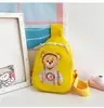 2025 Versión Coreana Nueva Bolsa Cruzada de Oso Lindo para Bebés Niños y Niñas Bolsa de Pecho Monedero Infantil Bolsa para Niños