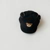 Gorro de bebé de otoño e invierno cálido para niños y niñas, gorra de pana con bonito oso, gorra de béisbol para niños