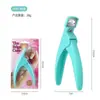 Tijeras Rectas para Uñas Artísticas para Extensiones de Uñas, Tijeras Planas en Forma de U para Bordes Franceses DIY con Hoja Afilada para Dar Forma a las Uñas