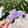Nuevo Corea del Sur ácido acético simple sirena Ji pinza de agarre floral color mágico horquilla grande parte trasera de la cabeza pinza de tiburón para mujer al por mayor